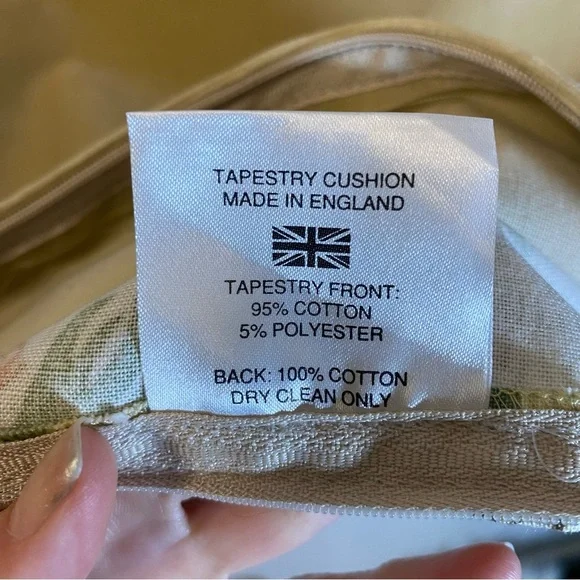 NWT Hines of Oxford Tapestry Morris Daisies Pillow Cover Loom-Woven England New - Picture 6 of 9